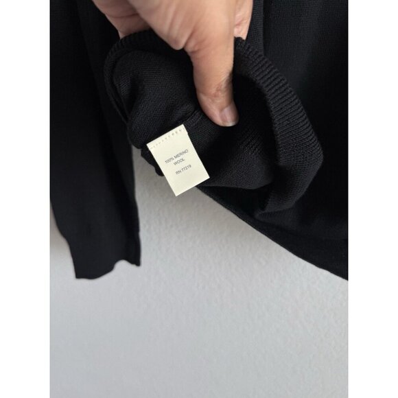 Joseph Abboud Men’s Modern Fit V-Neck Black 100% Merino Wool Sweater Size XL NWT - Picture 7 of 10